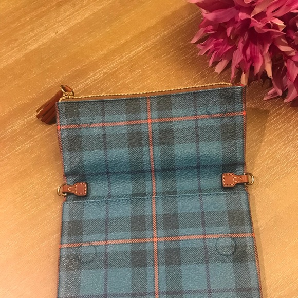 Dooney and Bourke Tiverton blue plaid bag - Picture 8 of 13
